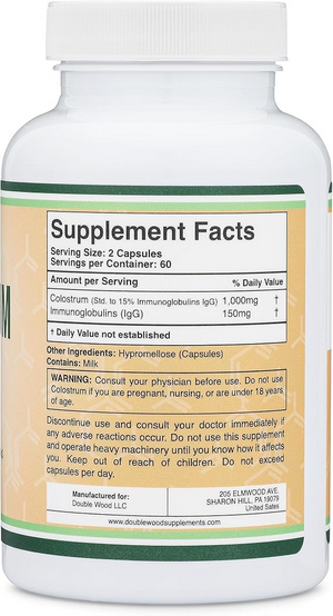 COLOSTRUM DOUBLE WOOD SUPPLEMENTS