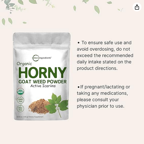 HORNY GOAT WEED MICROINGREDIENTS