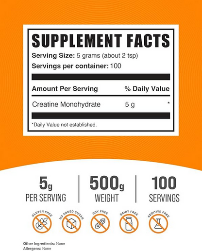 CREATINA MONOHIDRATADA BULK SUPPLEMENTS